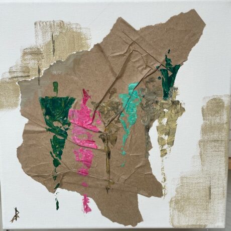 Techniques mixtes sur toile 30 x 30 cm